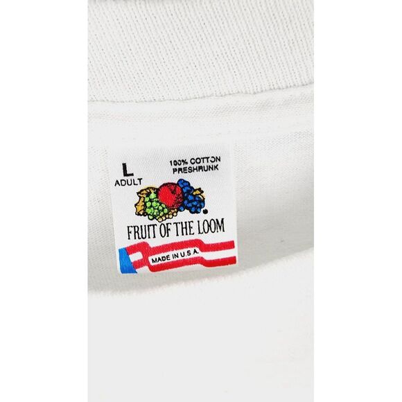 Vtg 10th Annual KDW Fishing T-Shirt Palm Beach Single Stitch Fruit Of The Loom M - Picture 8 of 8